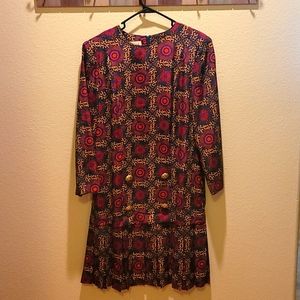 Leslie Faye Dress with pleats